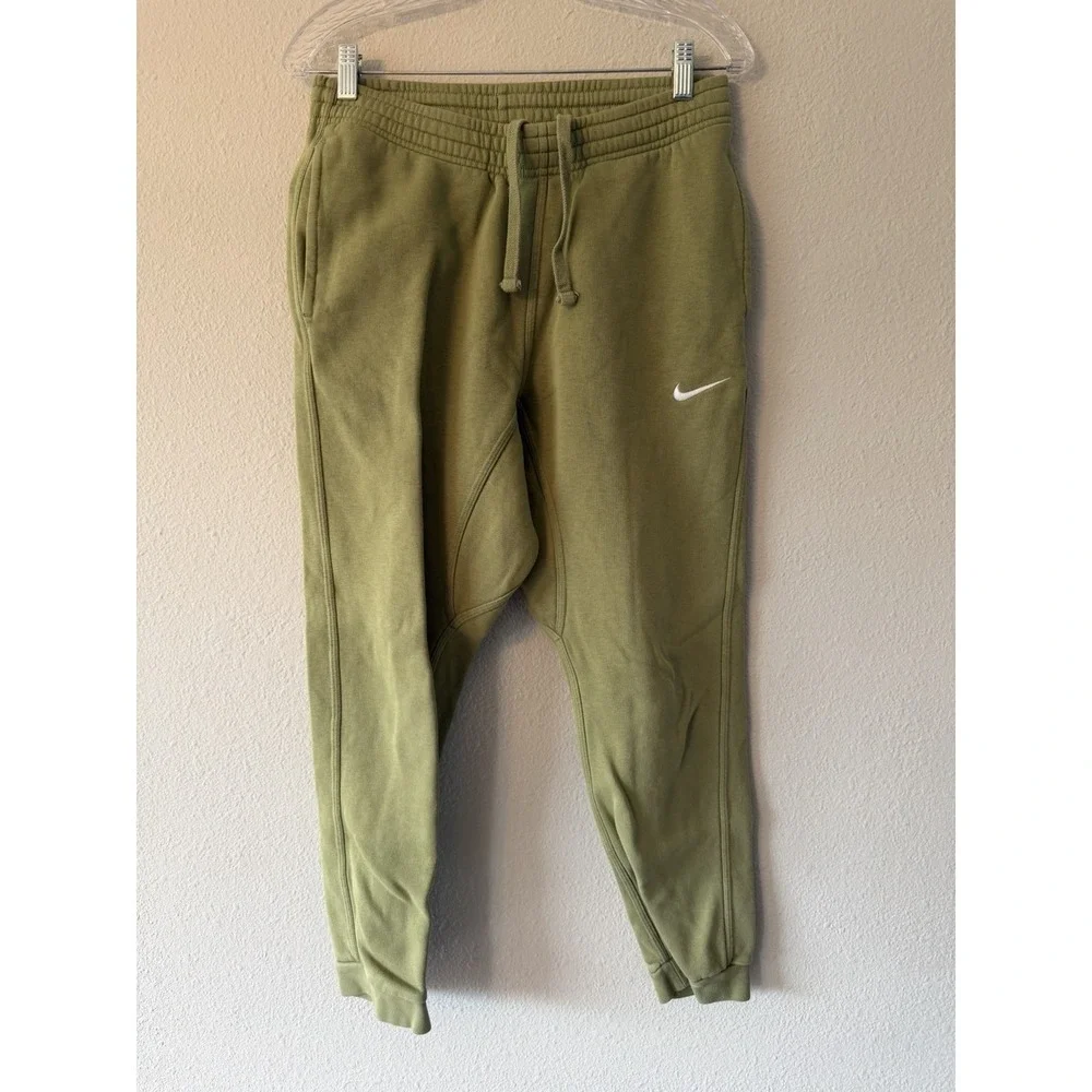 Nike mens Nike Club Fleece‎ Men's Sweatpants GREEN Size Small Athleisure